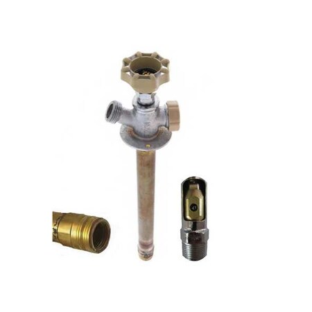 QUARTER BALL Frost Proof Sillcock,MNPT or FNPT,8 in.L