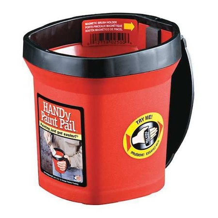 HANDY PAINT PRODUCTS Paint Pail,1 qt,6&,6& L,8& W
