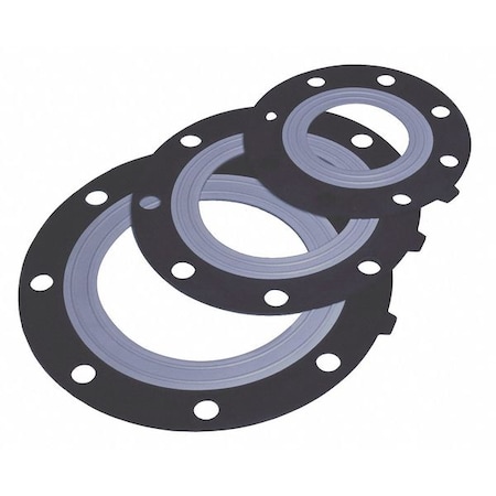 ASAHI Flange Gasket,3& Pipe Size,Bolt Holes,4