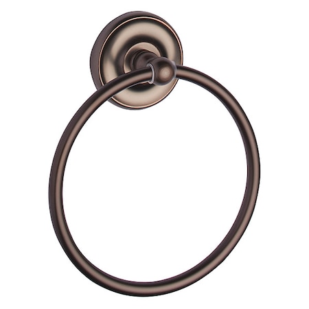 TAYMOR Towel Ring;Zinc;Bronze;5 7/8 in w