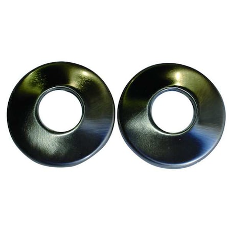 TAYMOR Rod Flanges,Satin Nickel,1 3/4 in W,PR