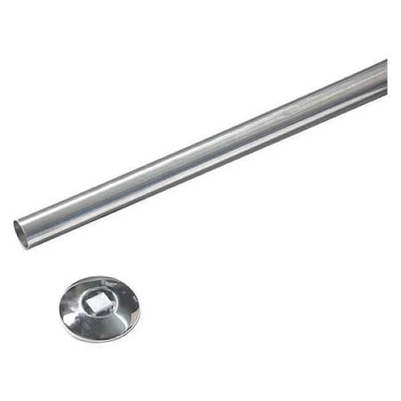TAYMOR Rod Flanges;Polished Chrome;1 3/4in W;PR