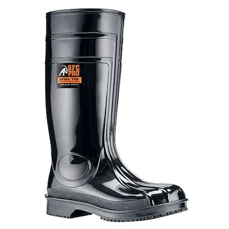 SHOES FOR CREWS Boots,Sz 7,16& H,Black,Stl,PR