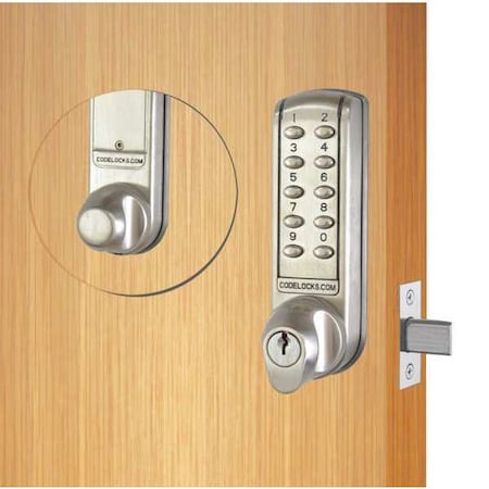 CODELOCKS Electronic Key Lock,1-5/8& Outside W