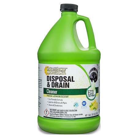 INSTANT POWER PROFESSIONAL Disposal &,amp, Drain Cleaner,Jug,1 gal,Liq