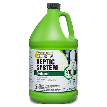 INSTANT POWER PROFESSIONAL Septic System Treatment,Jug,1 gal,Liq