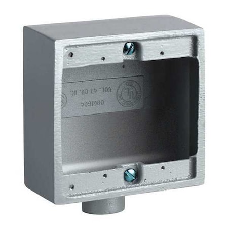 KILLARK Device Box,1/2& Hub,47.0 cu. in Capacity