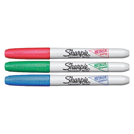 SHARPIE Permanent Marker Set,Assorted,PK3