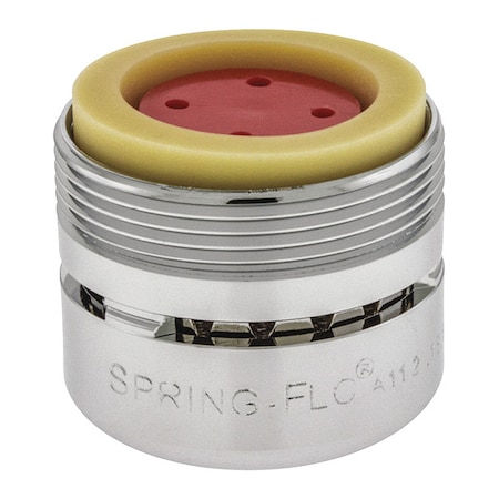 SPRING-FLO Aerated Outlet,Brass,15/16&- 27,PK6