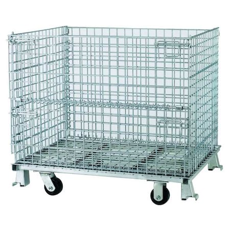 NASHVILLE WIRE Clps Bulk Ctr,Silver,Vented,35 in