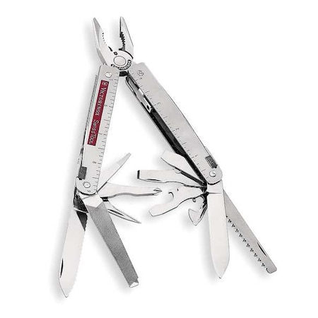 VICTORINOX SWISS ARMY Multi-Tool,Silver,12 Tools