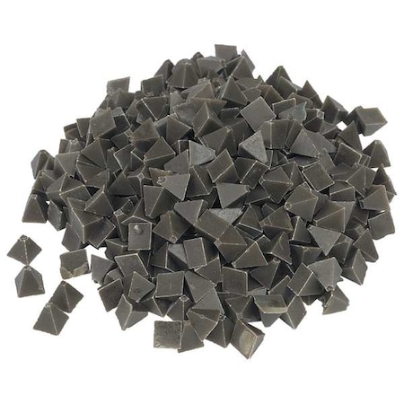 RAYTECH Plastic Media,Pyramid, Brown,1/4&