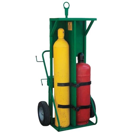 SAFTCART Cylinder HandTruck,780lb,66&x35&x12-1/2&