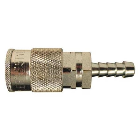 MILTON H Style Coupler,3/8& Hose Barb,PK5