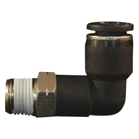 MILTON PTC Swivel Elbow;1/4" MNPT;1/4" OD;PK10