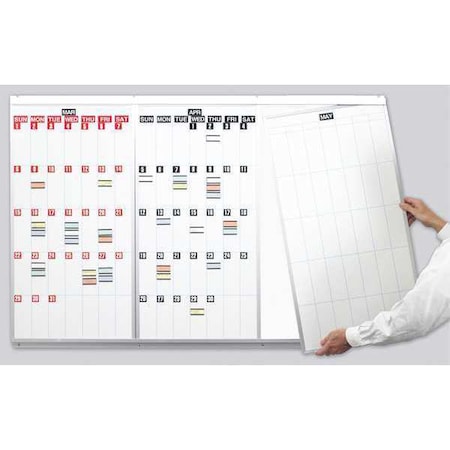 MAGNA VISUAL Modular Calendar Board Kit 4ft. x 18&