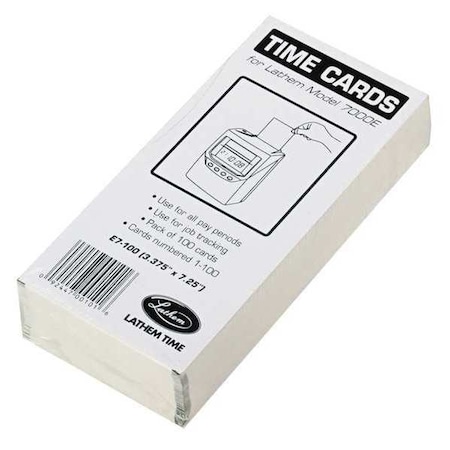 LATHEM TIME Time Card;7000E;PK100