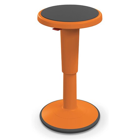 MOORECO Grow Stool,Height Adjustable,Tall,Orange