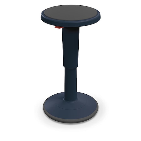 MOORECO Grow Stool,Height Adjustable,Shrt,Navy