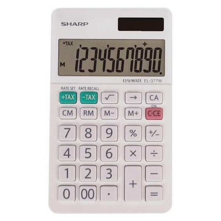 SHARP Portable Calculator,2.81& W,0.31& H