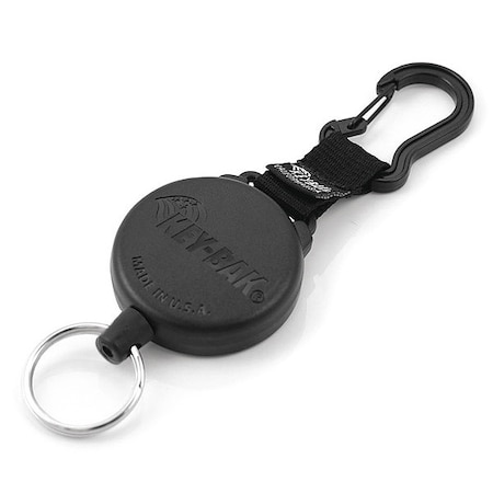 KEY-BAK Key Reel,Black,Polycarbonate