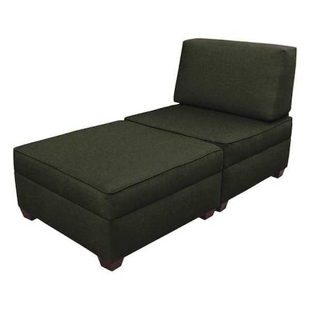 DUOBED Residential,Modular Chaise,30&,Mocha
