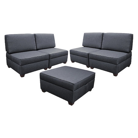 DUOBED Sectional Sofa Sleeper Set,180 in W