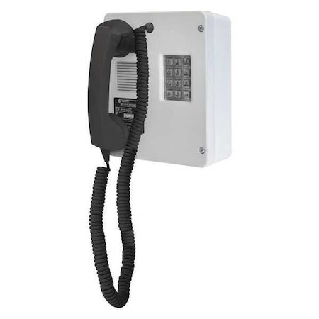 HUBBELL GAI-TRONICS Telephone,Analog,Gray,Surface Mount