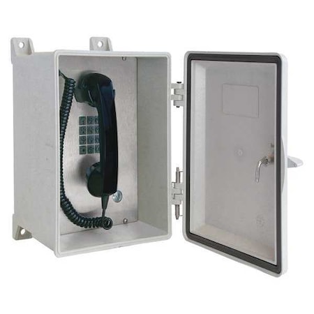HUBBELL GAI-TRONICS Telephone,Analog,Gray,Surface Mount