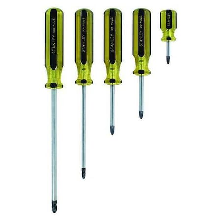 STANLEY Mag Tip Screwdriver Set, NmPcs5