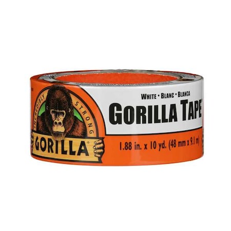 GORILLA GLUE Duct Tape,White,1 7/8inx10yd,16.75 mil
