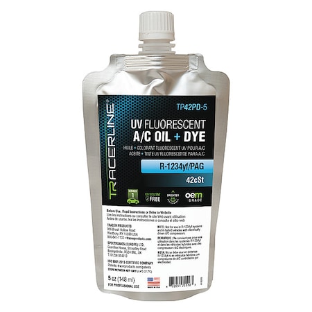 TRACERLINE UV Leak Detection Dye,5 oz. Size