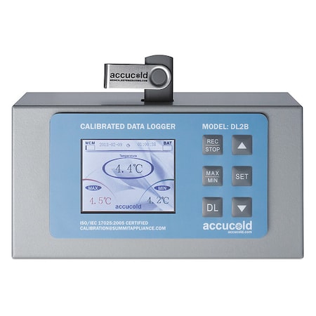 ACCUCOLD Digital Data Logger,For Refrigerator