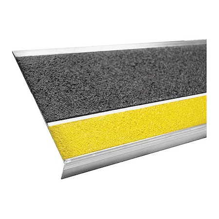 BOLD STEP Step Tread,11&X48&,Aluminum,Yellow/Black