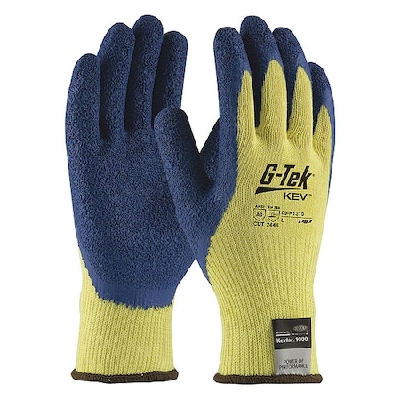 PIP Kevlar(R);w/Blue Latex Crinkle Grip;PK12