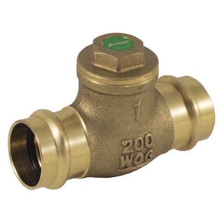 JOMAR VALVE LF Brass Horizontal Check Press,1/2