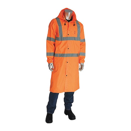 PIP Hi-Visibility Rain Coat;Org;3XL