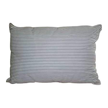 JS FIBER Striped;Grandma Pillw;20"X28";Blue/White