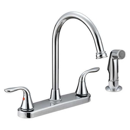 B &,amp, K Faucet Kit,2 Lever Hi Arc,CP w/Spray