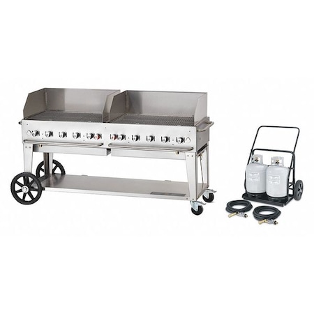 CROWN VERITY Cart Grill Wind Guard Package,LP,72&
