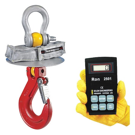 RON CRANE SCALES High Temperature Crane Scale,6000 lb.