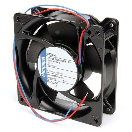 EBM-PAPST Axial Fan,Square,119 mm H,209 CFM