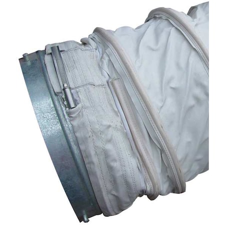 HEAT WAGON Ducting,Canvas,8& dia