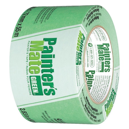 SHURTAPE Masking Tape,2 13/16& W,60 yd L,Green