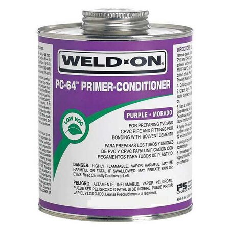 WELD-ON Primer Conditioner,Purple,16 Oz,PVC,CPVC