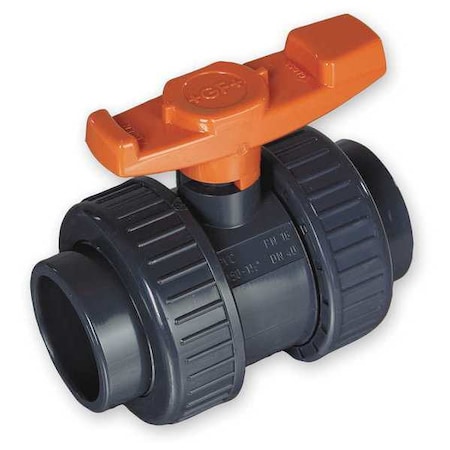 GF PIPING SYSTEMS Manual 2-Way Ball Valve,NPT,PVC