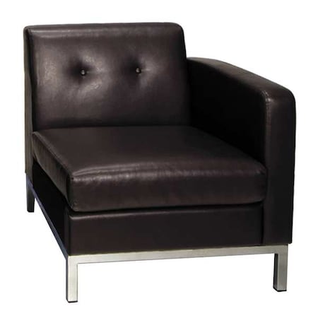 OFFICE STAR Modular Chair,31 in H,Espresso