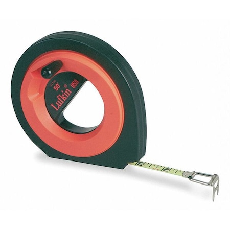 CRESCENT LUFKIN Long Tape Measure,3/8 In x 100 ft,Orange