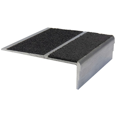 STAIRMASTER Stair Nosing,Black,42& W,3& D