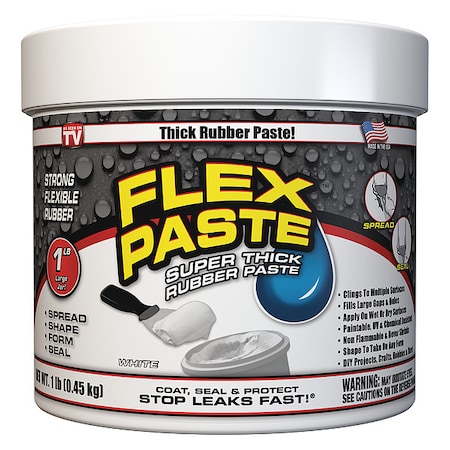 FLEX SEAL Flex Paste 1 lb. Jar White